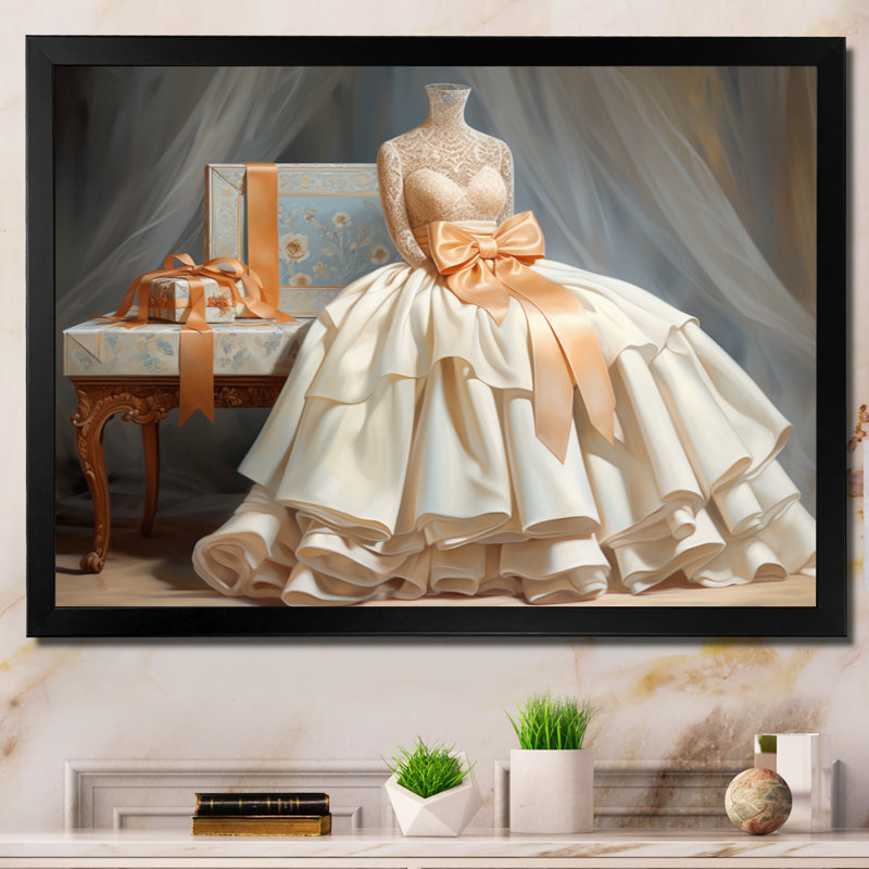 Lv Classic Couture II, reproduction d'art sur toile, H 12 po x l 20 po x P 1 po, Cadre simple noir
