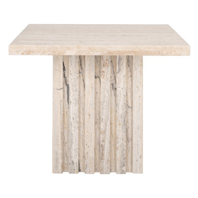 Pristina Tall Square Marble Accent Table