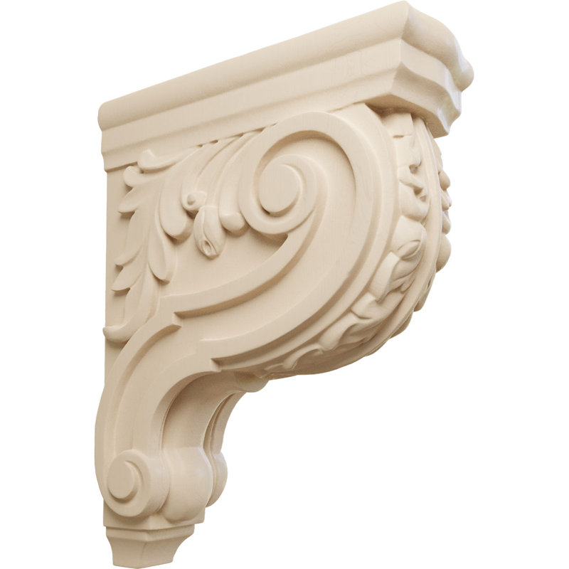 Corbeau Hudson Acanthus, Aulne, H 10 po x l 3 po x P 7,75 po