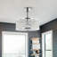 18" Windermere 8 - Blade Caged Crystal Ceiling Fan With Remote Control And Light Kit-549291638