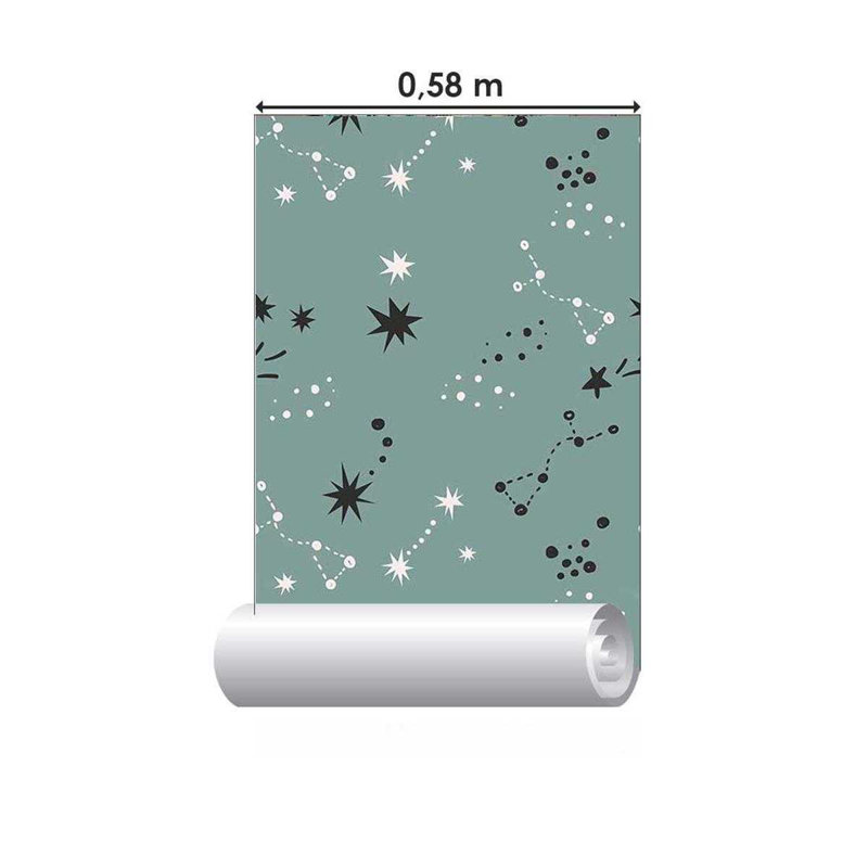 Rouleau de papier peint adhésif Masonville, L 126 po x l 24 po