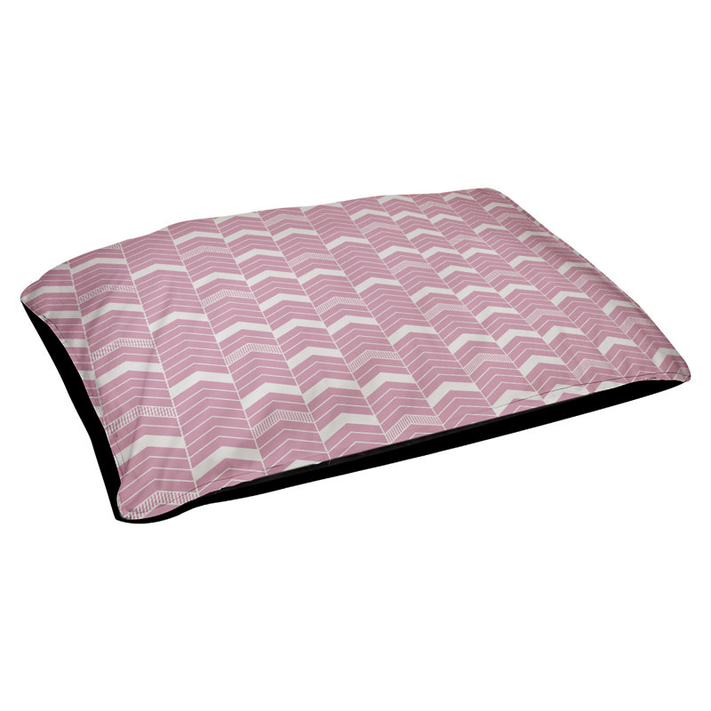 Coussin d'extérieur pour chien Chelan, Petit (l 28 po x P 6 po x H 18 po), Rose/gris