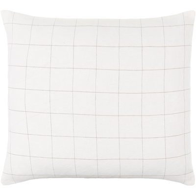 Farida Plaid Linen Throw Pillow
