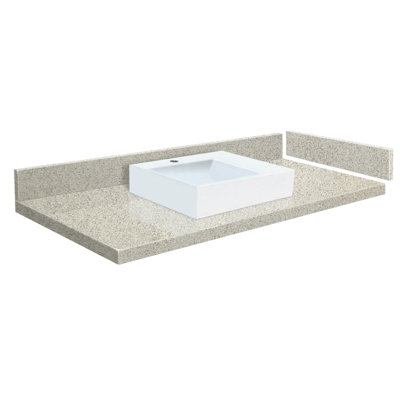 Plateau de meuble-lavabo simple 58,25 po Madison