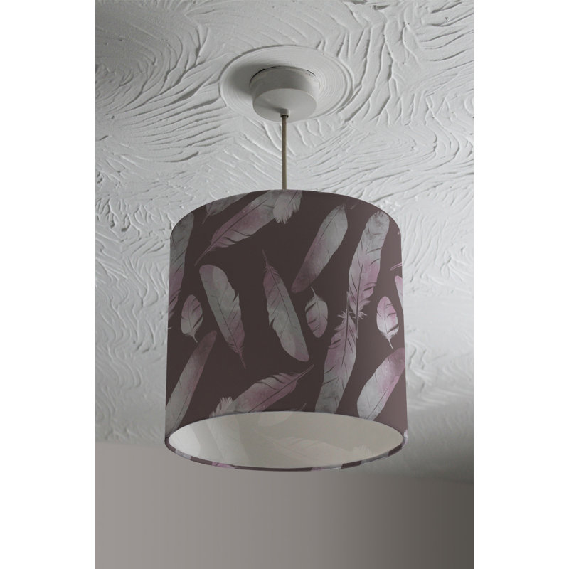 Cotton Drum Lamp Shade ( Uno ), 22cm H x 25cm W x 25cm D