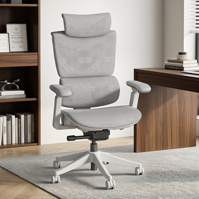 Button Control Ergonomic Mesh Task Chair with 3-Level Recline Lock, High-end Office chair, Executive Mesh Task Chair, Office Chair with Adjustable Bac