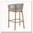 Outdoor Metal Rope Barstool
