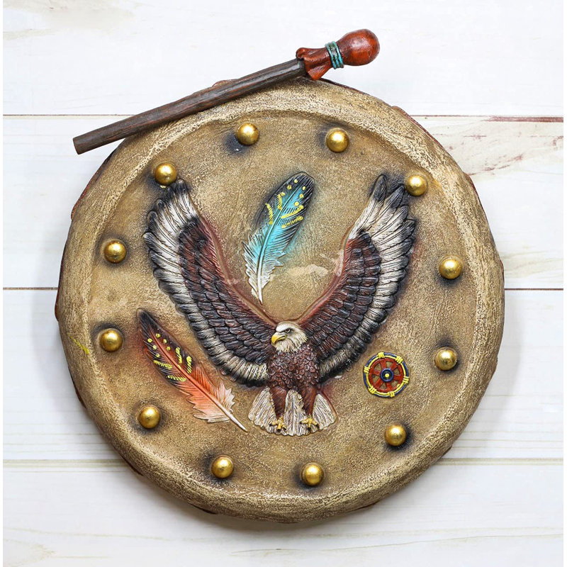 Capteur de rêves Bianey Native American Indian Soaring Eagle and Feathers