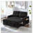 58-inch Chenille Pull Out Sofa Bed-1164362617