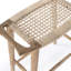 Tristan Natural Wood & Rattan 24.75" Counter Stool