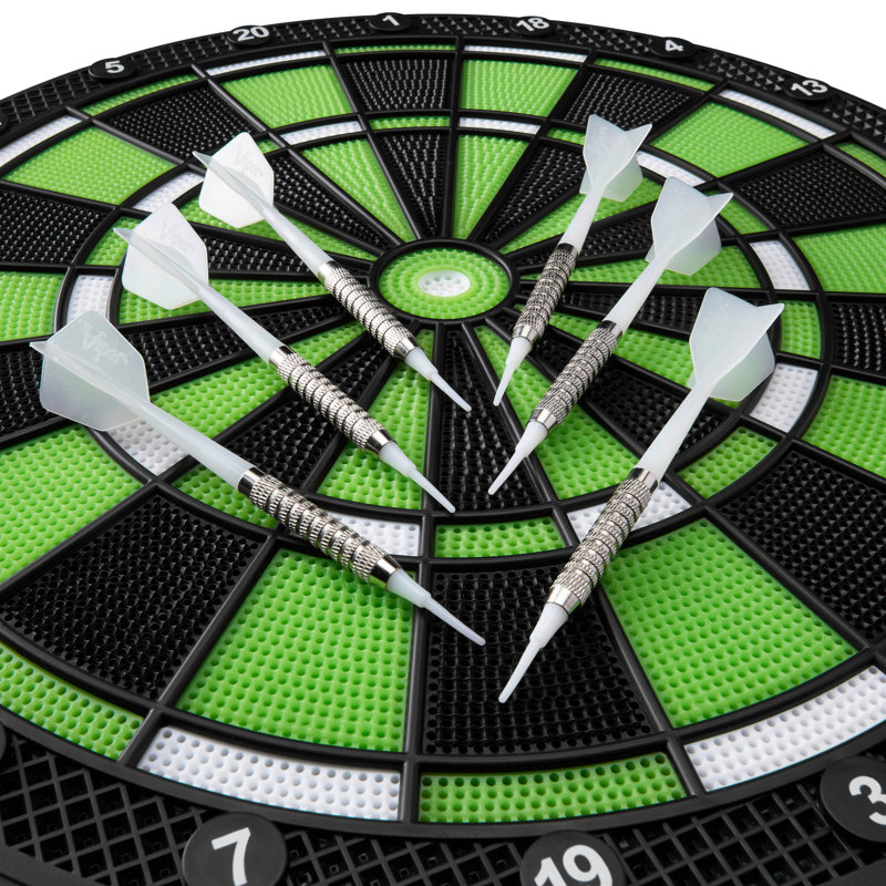 Fat Cat Sirius 13.5" Black and Green Electronic Dartboard
