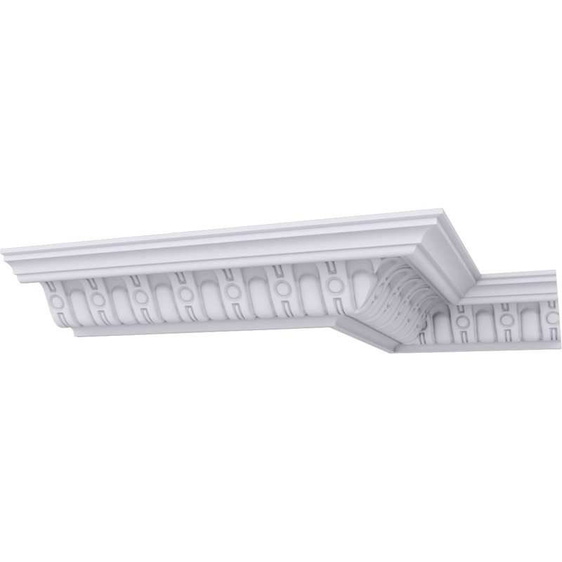 Moulure de type couronne 2 H 8 1/8 po x P 4 1/2 po x L 94 1/2 po (répétition 1 5/8 po)