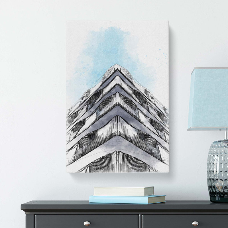 Sketching The Architecture Vol.2 - Wrapped Canvas, 76cm H x 50cm W x 3cm D