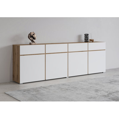 Borgia 225cm W 4 - Drawer Chest of Drawers