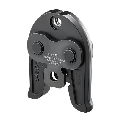 V12 Pressing Jaw, 12mm Press Jaw for V-Type Stainless Steel Pipes, High-Strength Carburized Steel Crimping Jaws Compatible with Standard Press Tools