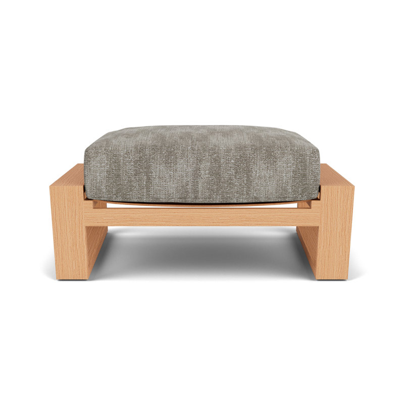 Pursuit Rectangle Outdoor Ottoman Patio Ottoman, Surface Slate