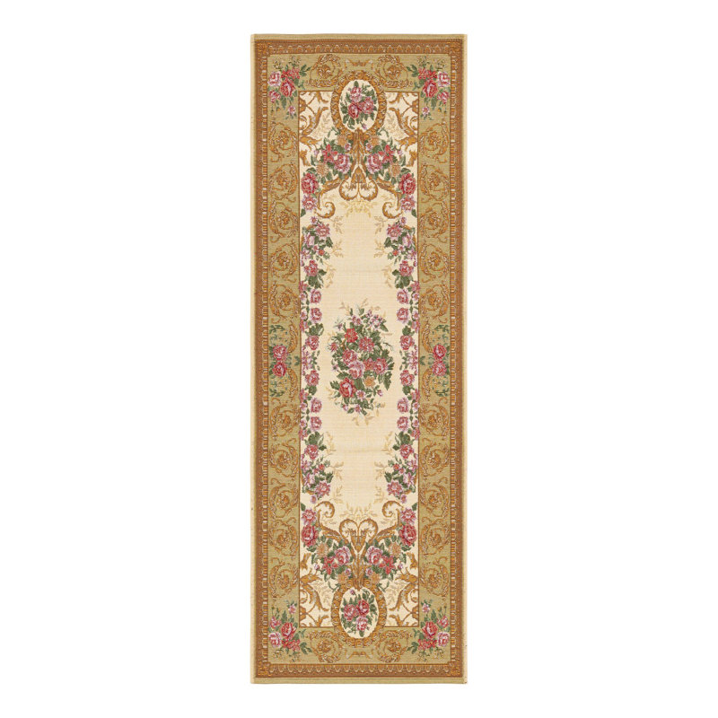 Indoor/Outdoor Traditional Area Rug, Runner 2' x 6'1"