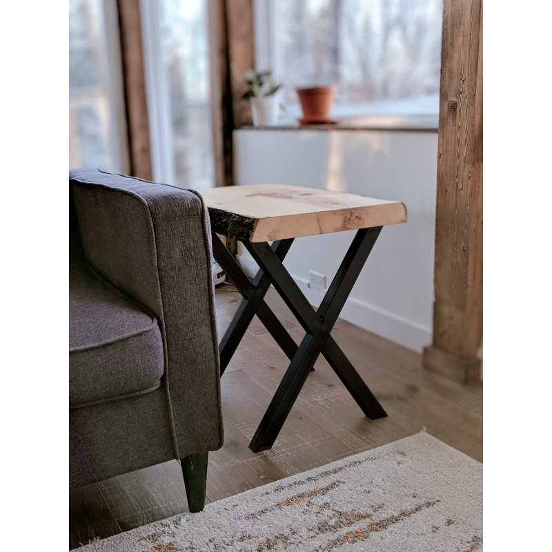 Base de table Live Edge Timber Co., Noir, noir, noir, noir