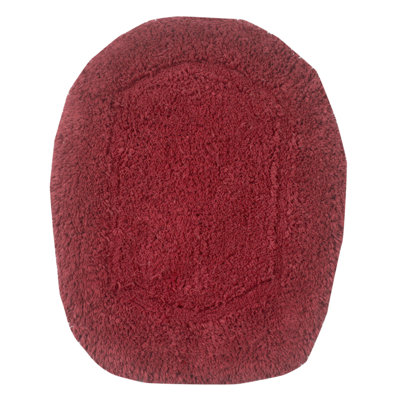 Bublitz 100% Cotton Tufted Toilet Lid Cover, Extra Soft & Machine Washable, 18"x18"