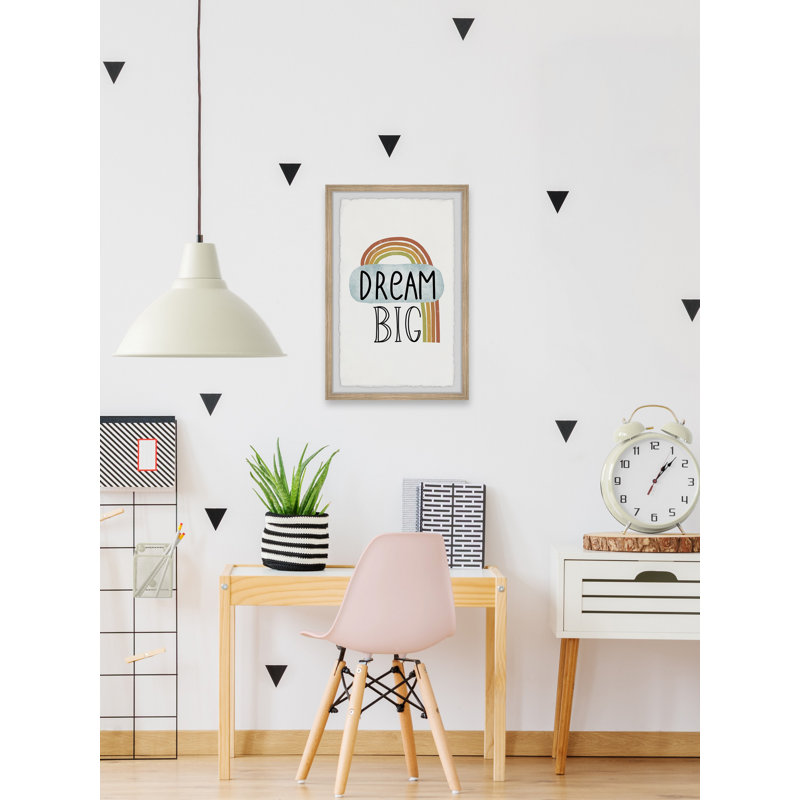 Corbyn Dream Big Rainbow - Single Picture Frame Painting, 91cm H x 61cm W
