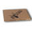 Elegant Decorative Object, White Metal & Wood, 6.7 x 11.8 x 1.4 inches | 100% Metal Construction (2 mm Thick) with Sturdy Wood Base | Perfect for Home Decor, Stylish Accent for Any Space-348821264