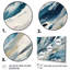 «Bliss Of Happiness Abstract in Retro Blue II», ensemble de reproductions d'art mural abstraites-523354334