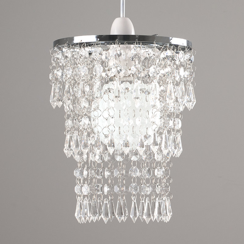 23cm H Plastic Novelty Pendant Shade ( Screw On ), Clear