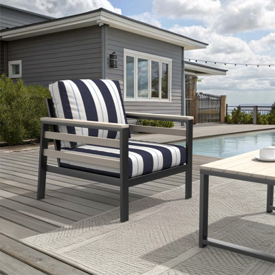Chaise de patio avec coussins Sunbrella® Townsend