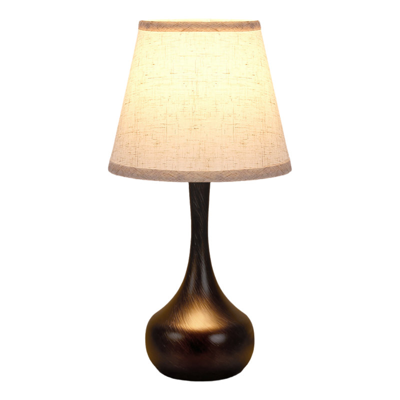 Ensemble de deux petites lampes de chevet à deux têtes avec gradation à trois niveaux (comprend les ampoules DEL), Noir et or