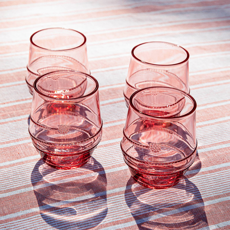 Amalia Acrylic Small Tumbler, Coral, 13.5 Oz.