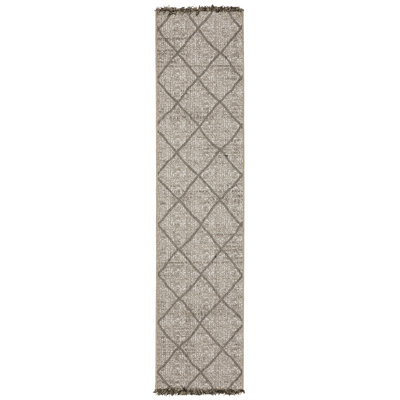 Tapis à franges intérieur / extérieur Rayfe