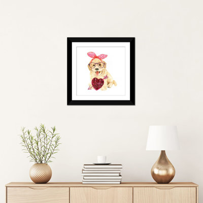 « valentine chiot iv », impression sur toile