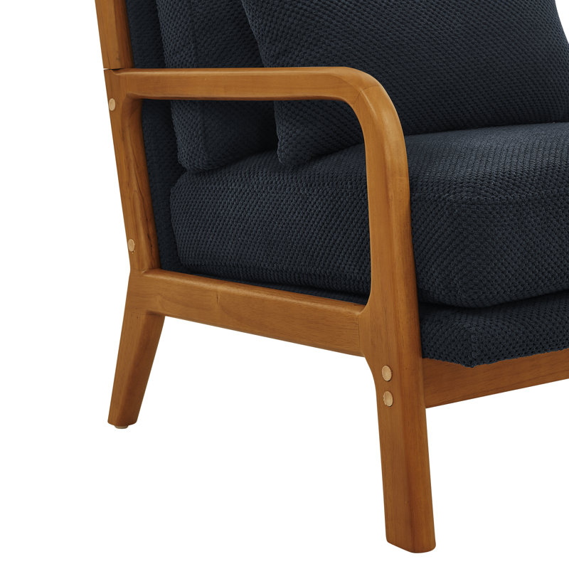 Chaise longue en bois, Black