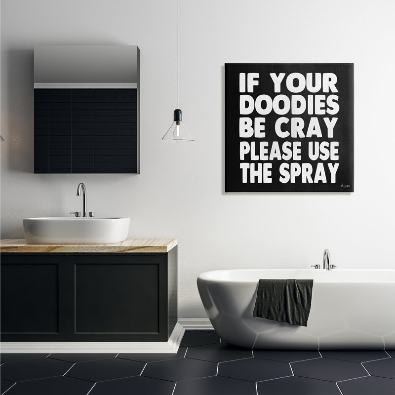 Doodies Be Cray, Toile tendue, H 30 po x l 30 po x P 1,5 po