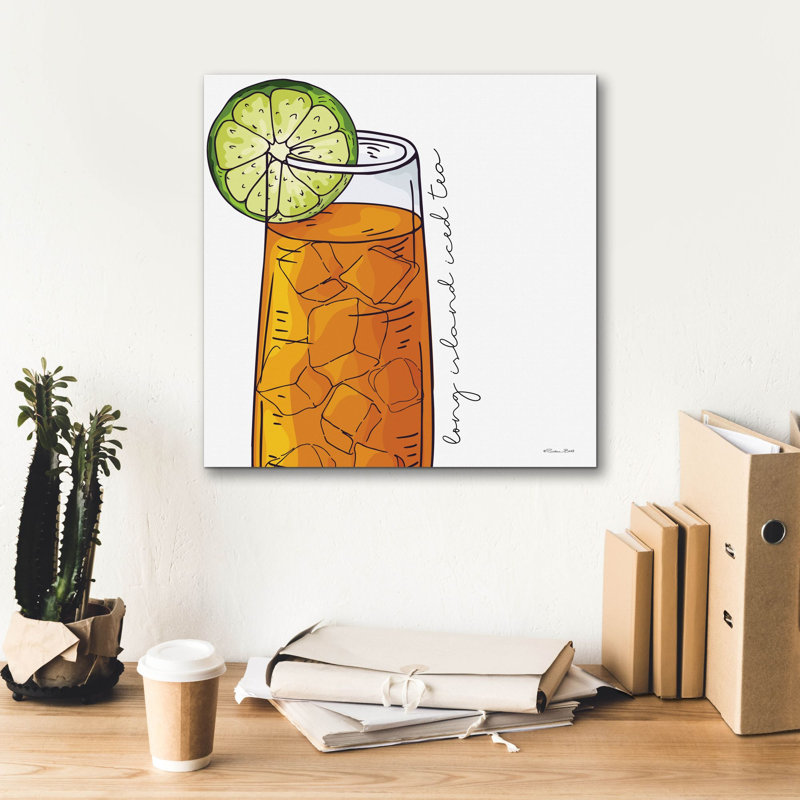 Toile épique Graffiti «Long Island» par Susan Ball, 18 po x 18 po
