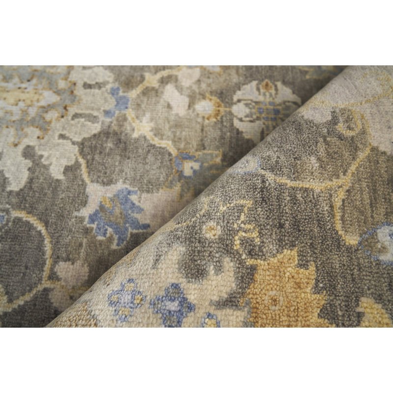 Essex Wool Damask Area Rug, Rectangle 8' x 10'
