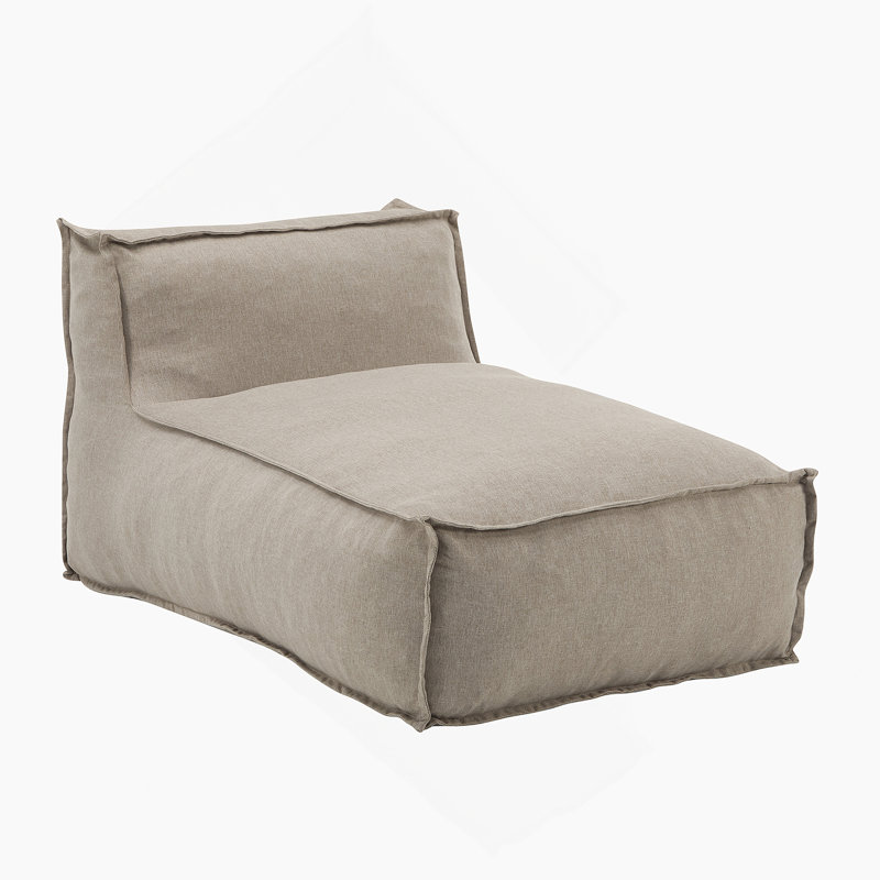 Fauteuil à billes d'extérieur, beige, ensemble de 1