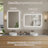 ETL Certified Tempered Glass Front & Back Lighted Anti-Fog Framed Bathroom/Vanity Mirror with 3-Year Warranty-859832947-861565083-861566199