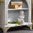 Beige Solid + Manufactured Wood Freestanding Fireplace