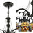 5 Lights Antique Pendant Lamp Adjustable Height