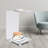 Tray Top Floor Shelf End Table with Storage