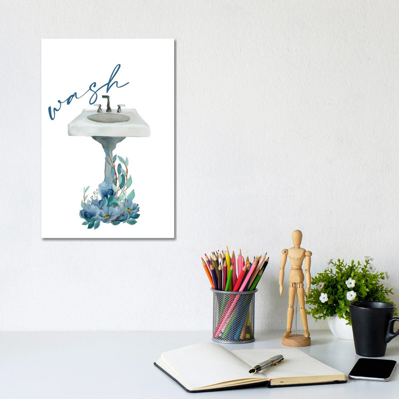French Blue III by Kimberly Allen - Wrapped Canvas Print, 20.32 cm H x 30.48 cm W
