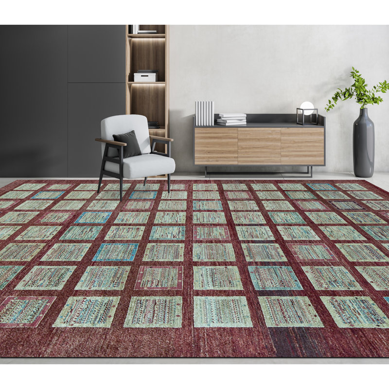 Pakistan Gabeh Wool Patchwork Area Rug