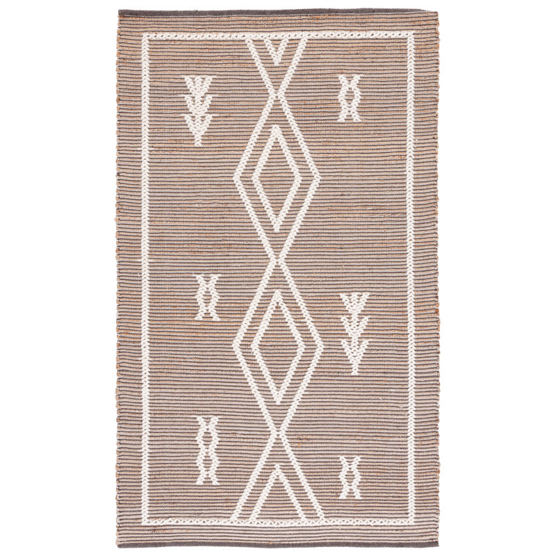 Tapis en jute de laine et coton Ahaan, Rectangle 8 pi x 10 pi