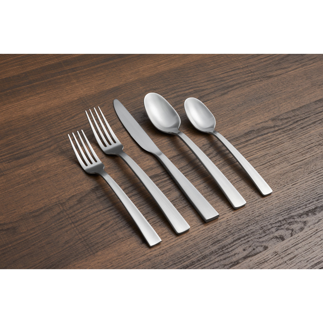Rhyme Mirror With Satin Handles 20-Piece Flatware Set, Service For 4 Cambridge Silversmiths