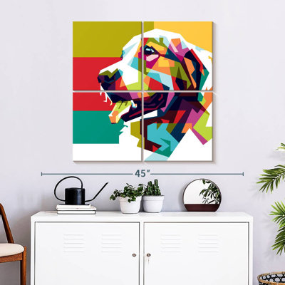 Golden retriever Brampt abstrait