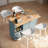 Solid Wood Top Kitchen Island-491033677