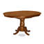 Ensemble de table de salle à manger 5 pièces moderne comprenant une table ovale en bois avec rallonge papillon et 4 chaises de salle à manger en lin, brun selle-132489376-132489377