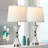 Touch Control Table Lamp For Bedrooms 3 Way Dimmable White Drum Shade Modern Bedsides Nightstand Lamp Set Of 2 With 2 USB Charging Port(Bulbs Included)-1657121953-1656611998