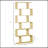HOMCOM 75.5"H Bookcase 6 Shelf S-Shaped Bookshelf Wooden Storage Display Stand Shelf Organizer Free Standing Oak